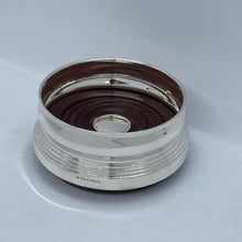 Load image into Gallery viewer, Hallmarked Solid Silver Wine Bottle Coaster / Holder Small Size New And Boxed