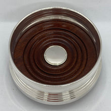 Load image into Gallery viewer, Hallmarked Solid Silver Wine Bottle Coaster / Holder Small Size New And Boxed