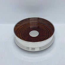 Load image into Gallery viewer, Hallmarked Solid Silver Wine Bottle Coaster / Holder Birmingham 1998