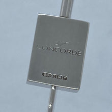 Load image into Gallery viewer, British Airways Concorde Memorabilia Souvenir Hallmarked Silver Bookmark Boxed