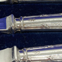 Load image into Gallery viewer, Boxed Set Of Silver Handled Butter Knives Sheffield 1915