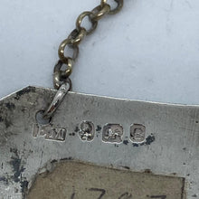 Load image into Gallery viewer, Georgian Silver Wine Label / Decanter Label Sherry Elizabeth Morley London 1797