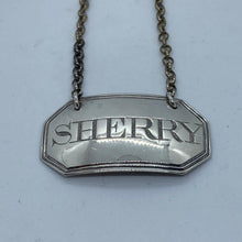 Load image into Gallery viewer, Georgian Silver Wine Label / Decanter Label Sherry Elizabeth Morley London 1797