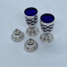 Load image into Gallery viewer, Edwardian Silver Pair Of Pepperettes Birmingham 1904 Art Nouveau