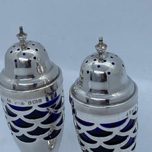 Load image into Gallery viewer, Edwardian Silver Pair Of Pepperettes Birmingham 1904 Art Nouveau