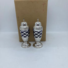 Load image into Gallery viewer, Edwardian Silver Pair Of Pepperettes Birmingham 1904 Art Nouveau