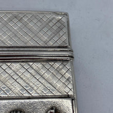 Load image into Gallery viewer, Silver Castle Top Card Case Nathaniel Mills Warwick Castle And Kenilworth Castle