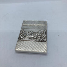 Load image into Gallery viewer, Silver Castle Top Card Case Nathaniel Mills Warwick Castle And Kenilworth Castle