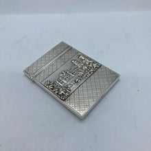 Load image into Gallery viewer, Silver Castle Top Card Case Nathaniel Mills Warwick Castle And Kenilworth Castle