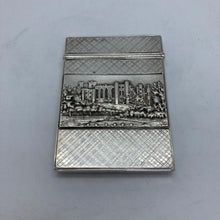 Load image into Gallery viewer, Silver Castle Top Card Case Nathaniel Mills Warwick Castle And Kenilworth Castle