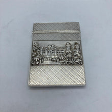 Load image into Gallery viewer, Silver Castle Top Card Case Nathaniel Mills Warwick Castle And Kenilworth Castle
