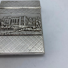 Load image into Gallery viewer, Silver Castle Top Card Case Nathaniel Mills Warwick Castle And Kenilworth Castle