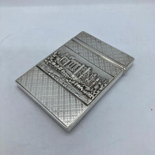 Load image into Gallery viewer, Silver Castle Top Card Case Nathaniel Mills Warwick Castle And Kenilworth Castle
