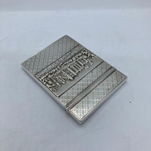 Load image into Gallery viewer, Silver Castle Top Card Case Nathaniel Mills Warwick Castle And Kenilworth Castle
