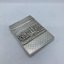 Load image into Gallery viewer, Silver Castle Top Card Case Nathaniel Mills Warwick Castle And Kenilworth Castle