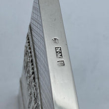 Load image into Gallery viewer, Silver Castle Top Card Case Nathaniel Mills Warwick Castle And Kenilworth Castle