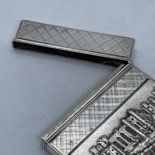 Load image into Gallery viewer, Silver Castle Top Card Case Nathaniel Mills Warwick Castle And Kenilworth Castle