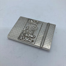 Load image into Gallery viewer, Silver Castle Top Card Case Nathaniel Mills Warwick Castle And Kenilworth Castle