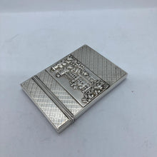 Load image into Gallery viewer, Silver Castle Top Card Case Nathaniel Mills Warwick Castle And Kenilworth Castle