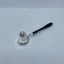 Load image into Gallery viewer, Hallmarked Silver Candle Snuffer With Turned Wooden Handle - Small