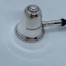 Load image into Gallery viewer, Hallmarked Silver Candle Snuffer With Turned Wooden Handle - Small