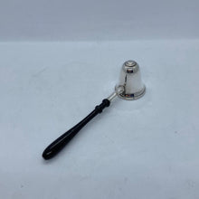 Load image into Gallery viewer, Hallmarked Silver Candle Snuffer With Turned Wooden Handle - Small