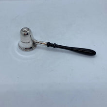 Load image into Gallery viewer, Hallmarked Silver Candle Snuffer With Turned Wooden Handle - Small