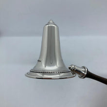 Load image into Gallery viewer, Large Hallmarked Silver Candle Snuffer With Turned Wooden Handle