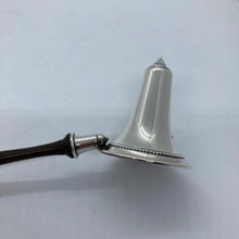 Load image into Gallery viewer, Large Hallmarked Silver Candle Snuffer With Turned Wooden Handle