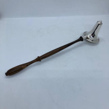 Load image into Gallery viewer, Large Hallmarked Silver Candle Snuffer With Turned Wooden Handle