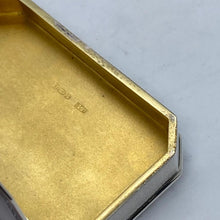 Load image into Gallery viewer, Continental Silver Snuff Box With Canted Corners 1924