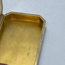 Load image into Gallery viewer, Continental Silver Snuff Box With Canted Corners 1924
