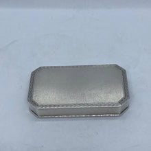 Load image into Gallery viewer, Continental Silver Snuff Box With Canted Corners 1924
