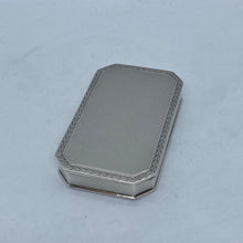 Load image into Gallery viewer, Continental Silver Snuff Box With Canted Corners 1924