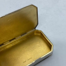 Load image into Gallery viewer, Continental Silver Snuff Box With Canted Corners 1924