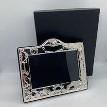 Load image into Gallery viewer, Hallmarked Silver Children’s Photo Frame Nursery Or Christening Toy Design