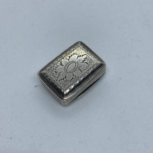 Load image into Gallery viewer, George IV Miniature Silver Vinaigrette John Bettridge Birmingham 1824