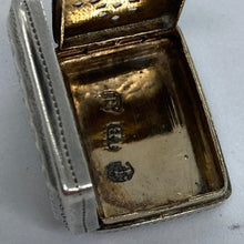 Load image into Gallery viewer, George IV Miniature Silver Vinaigrette John Bettridge Birmingham 1824