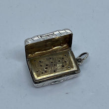 Load image into Gallery viewer, Small Silver Vinaigrette Frederick Marson Birmingham 1857
