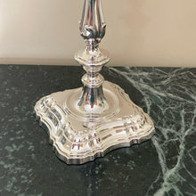 Load image into Gallery viewer, Pair Of Elizabeth II Silver Three Branch Candelabras Sheffield 1966