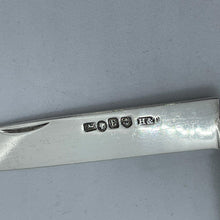 Load image into Gallery viewer, Silver And Mother Of Pearl Fruit Knife Hilliard And Thomason Birmingham 1853
