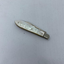 Load image into Gallery viewer, Miniature Silver And Mother Of Pearl Fruit Knife Sheffield 1906