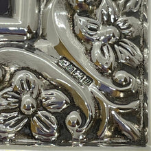 Load image into Gallery viewer, Hallmarked Silver Ornate Photograph Frame Sheffield 1996