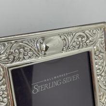 Load image into Gallery viewer, Hallmarked Silver Ornate Photograph Frame Sheffield 1996