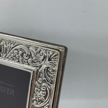 Load image into Gallery viewer, Hallmarked Silver Ornate Photograph Frame Sheffield 1996