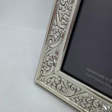 Load image into Gallery viewer, Hallmarked Silver Ornate Photograph Frame Sheffield 1994