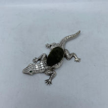 Load image into Gallery viewer, Hallmarked Solid Silver Alligator Pin Cushion Crisford & Norris 1925