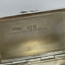 Load image into Gallery viewer, Silver And Bristol Blue Glass Table Vesta / Match Holder