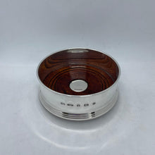 Load image into Gallery viewer, Silver Wine Bottle Coaster Broadway & Co. Birmingham 2001
