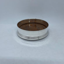 Load image into Gallery viewer, Hallmarked Silver Wine Bottle Coaster Broadway & Co 1979